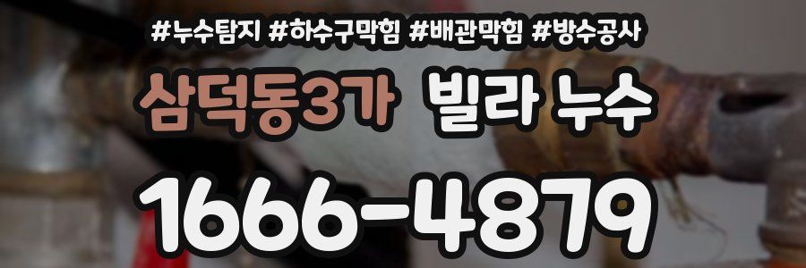 삼덕동3가 빌라 누수