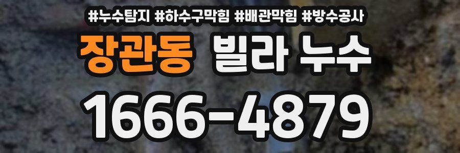 장관동 빌라 누수
