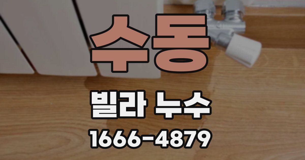 수동 빌라 누수