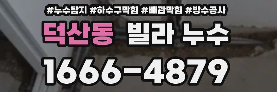 덕산동 빌라 누수