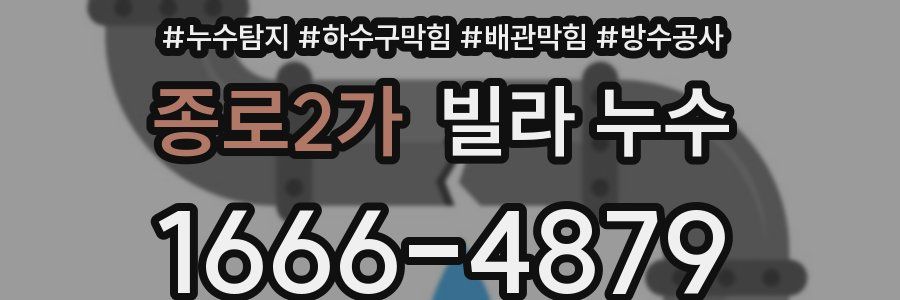종로2가 빌라 누수