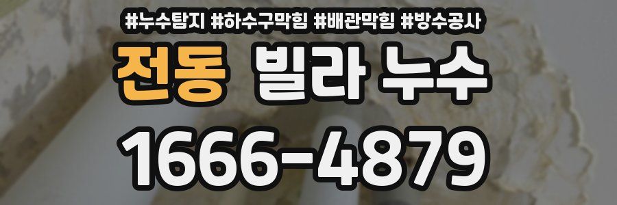 전동 빌라 누수