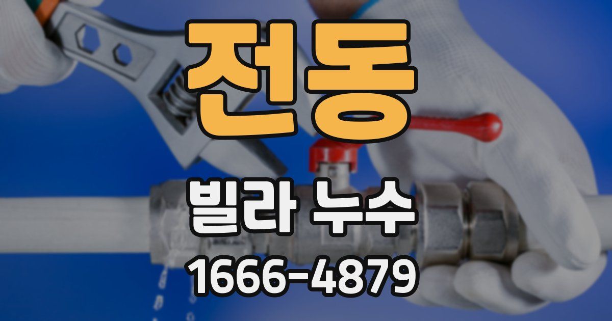 전동 빌라 누수