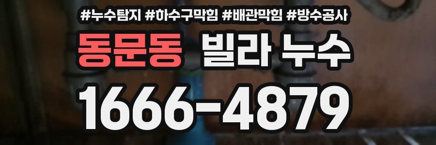동문동 빌라 누수