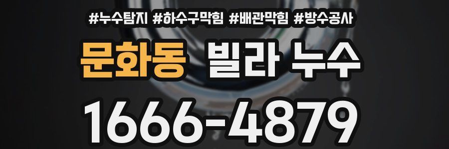 문화동 빌라 누수