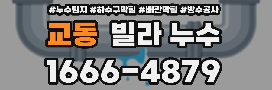 교동 빌라 누수