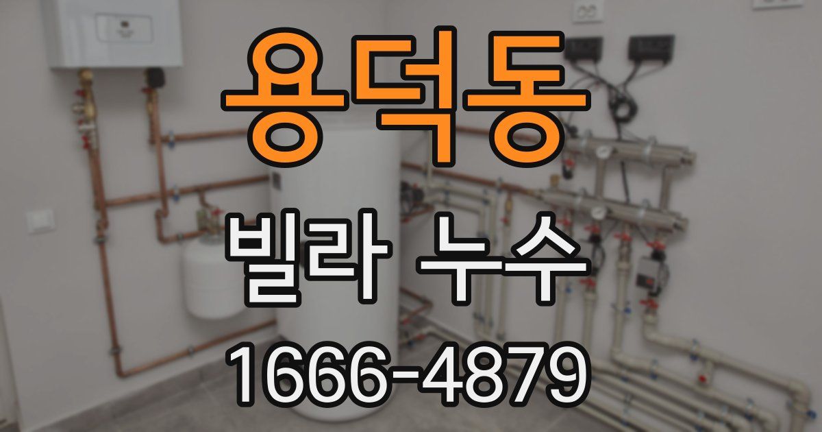 용덕동 빌라 누수