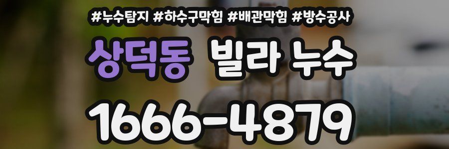 상덕동 빌라 누수
