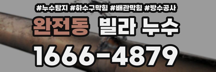 완전동 빌라 누수