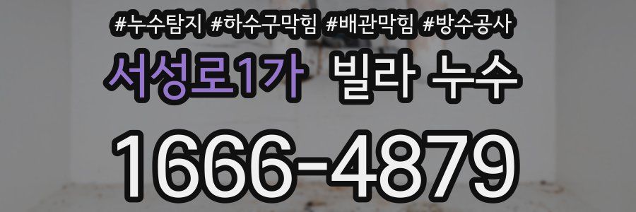 서성로1가 빌라 누수