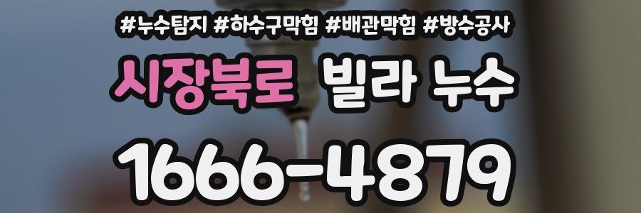 시장북로 빌라 누수