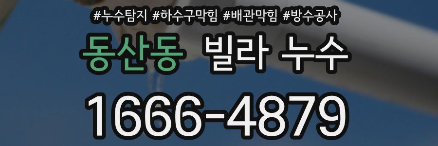 동산동 빌라 누수
