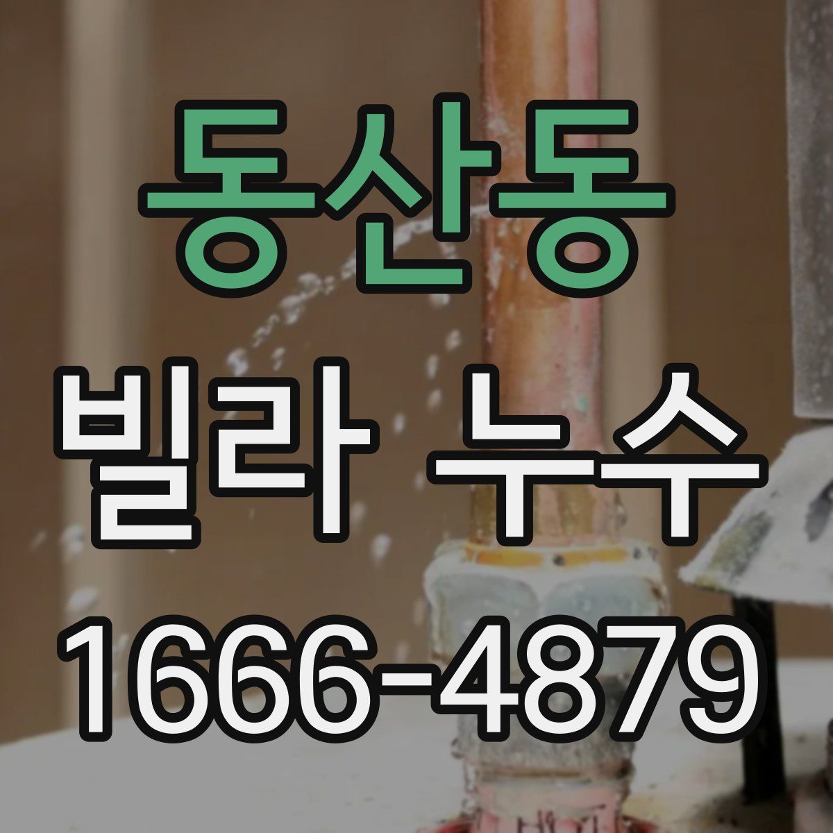 동산동 빌라 누수