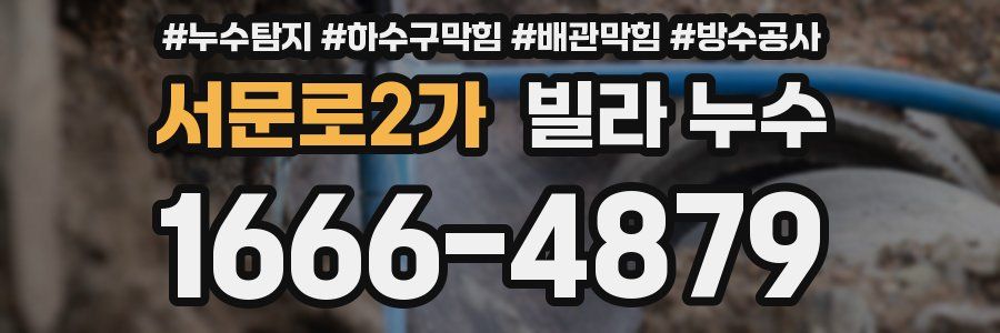 서문로2가 빌라 누수