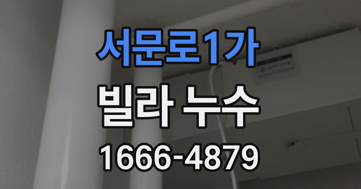 서문로1가 빌라 누수