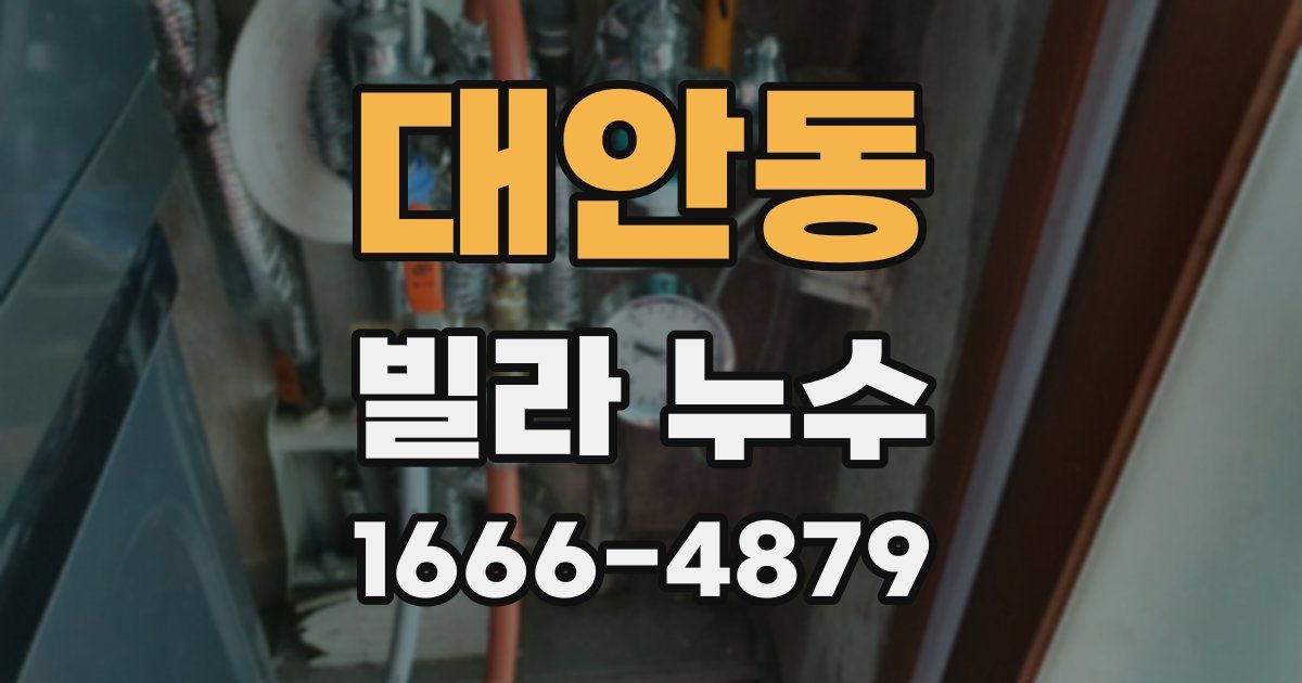 대안동 빌라 누수