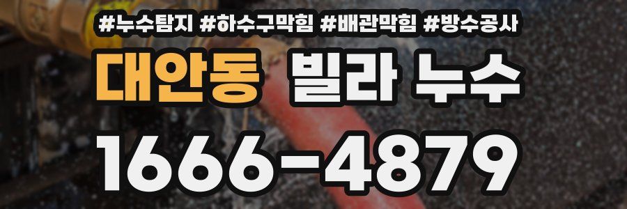 대안동 빌라 누수