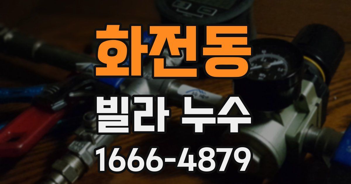 화전동 빌라 누수