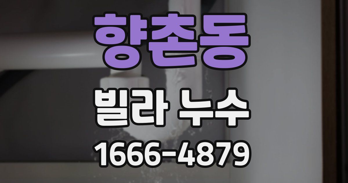 향촌동 빌라 누수