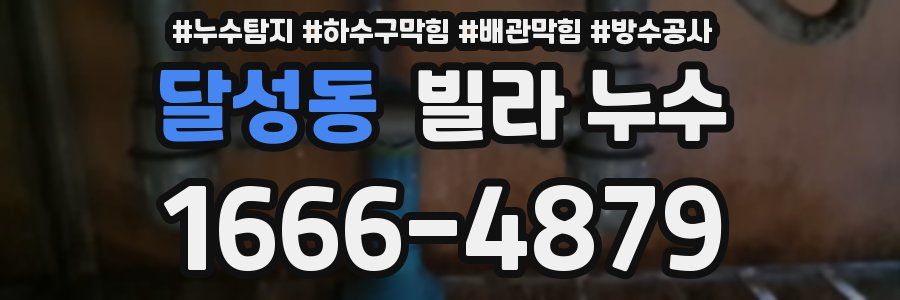 달성동 빌라 누수
