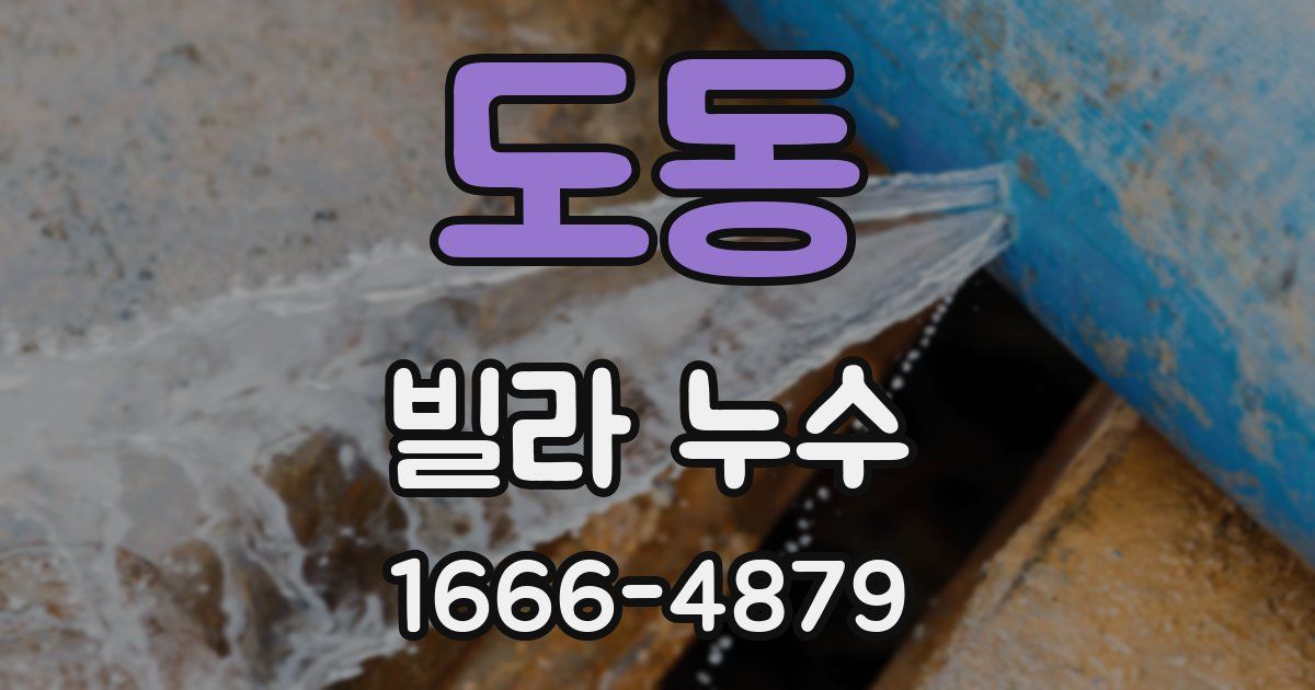 도동 빌라 누수