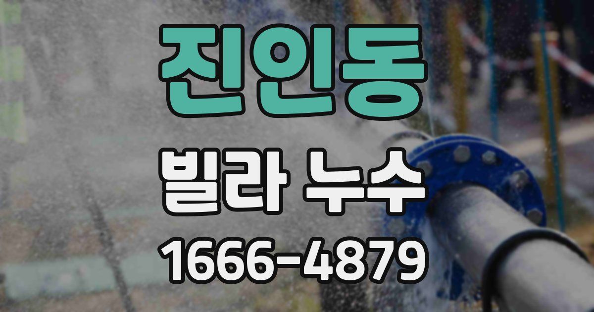 진인동 빌라 누수