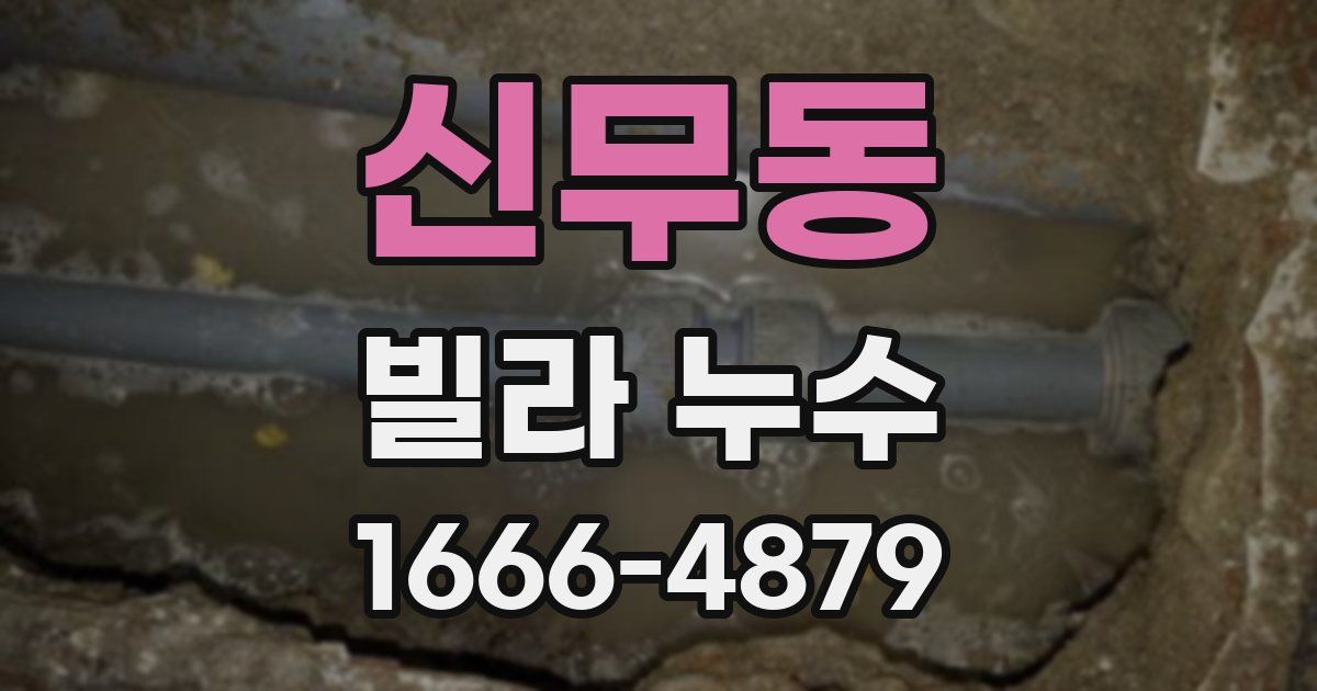신무동 빌라 누수