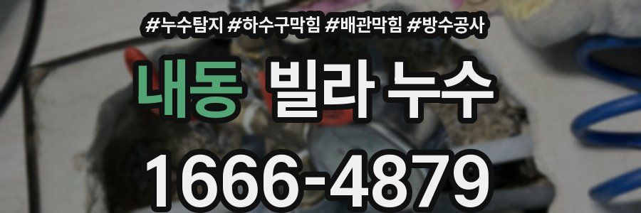 내동 빌라 누수