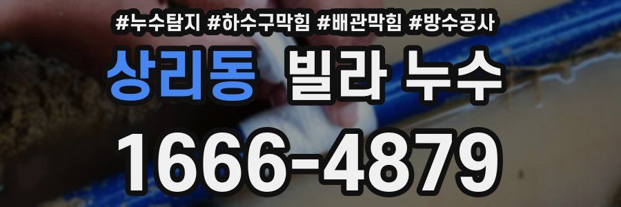 상리동 빌라 누수