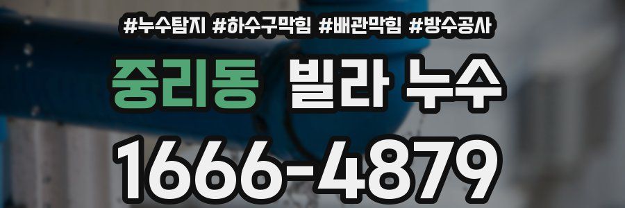 중리동 빌라 누수