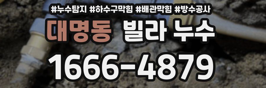 대명동 빌라 누수
