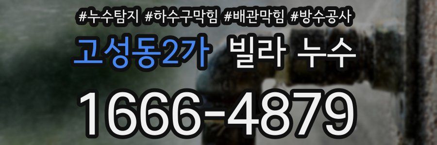 고성동2가 빌라 누수