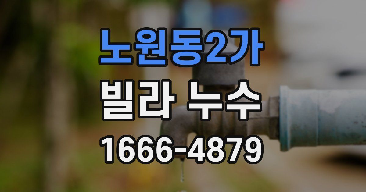 노원동2가 빌라 누수