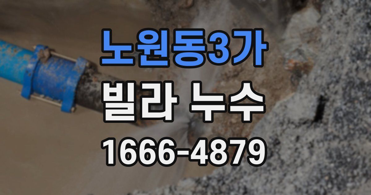 노원동3가 빌라 누수