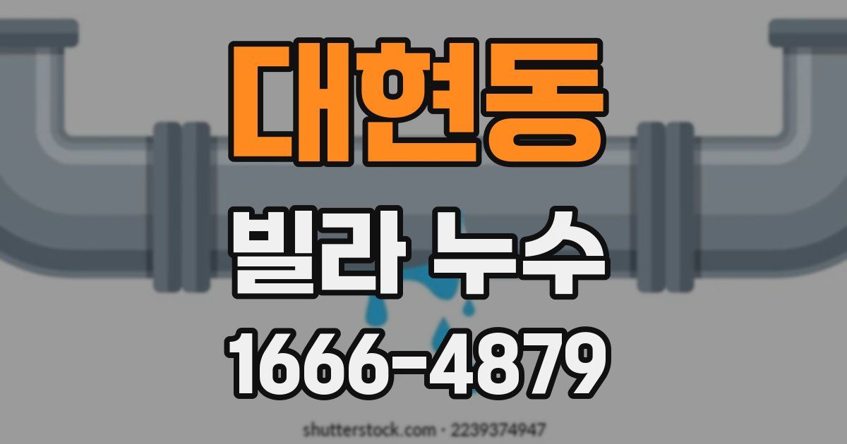 대현동 빌라 누수
