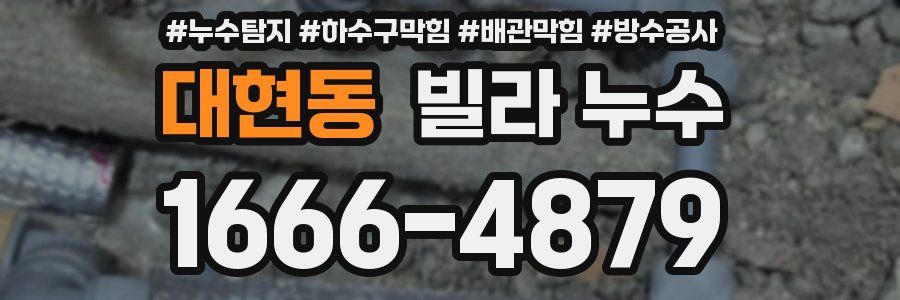 대현동 빌라 누수