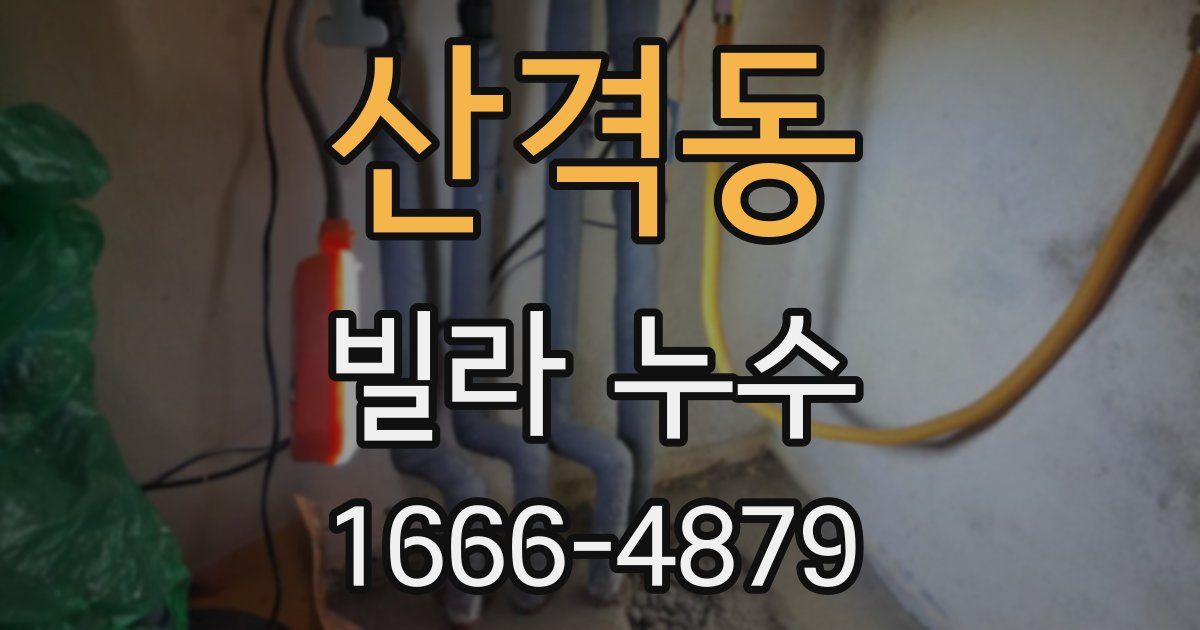 산격동 빌라 누수