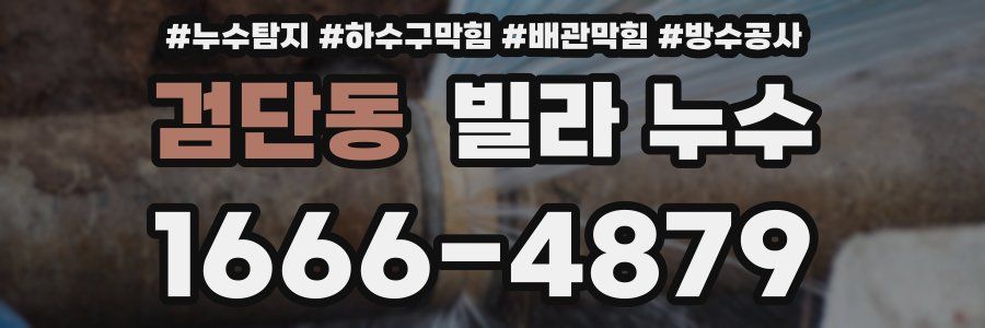 검단동 빌라 누수