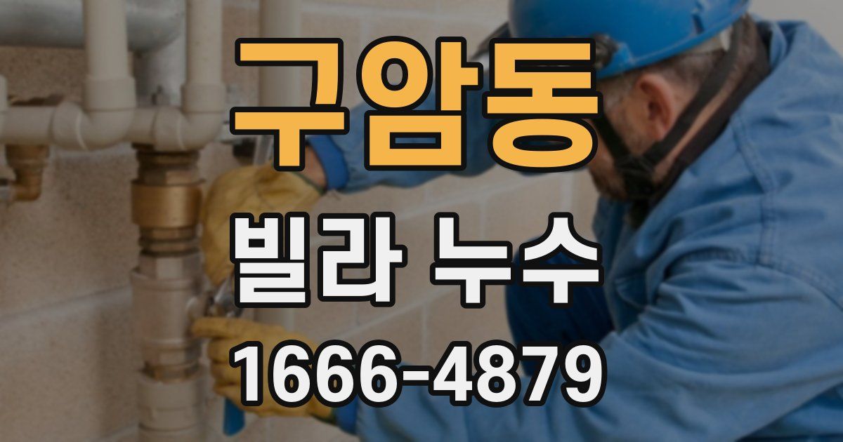 구암동 빌라 누수