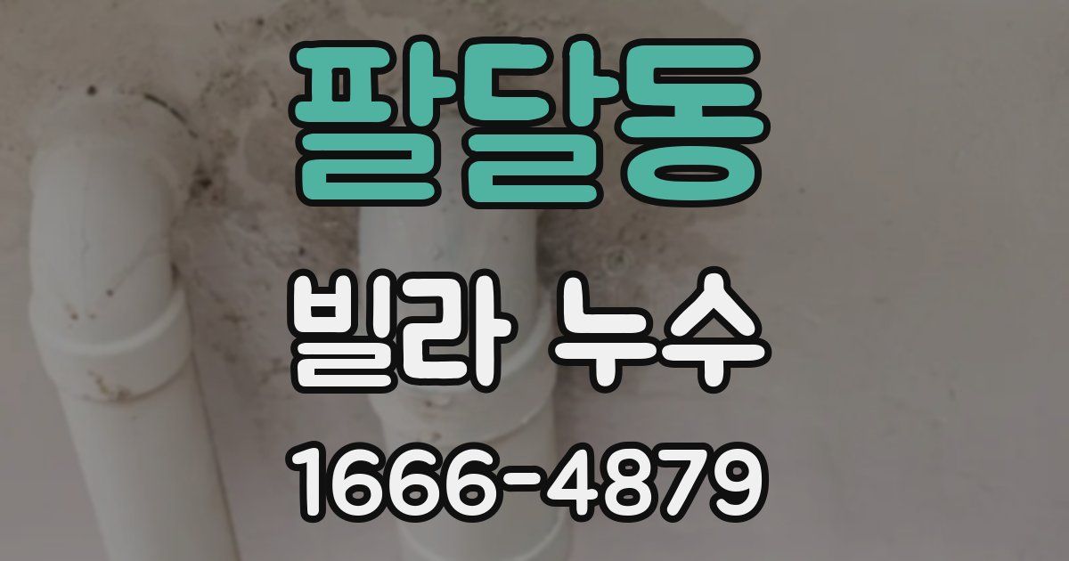 팔달동 빌라 누수