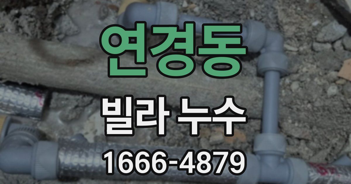 연경동 빌라 누수