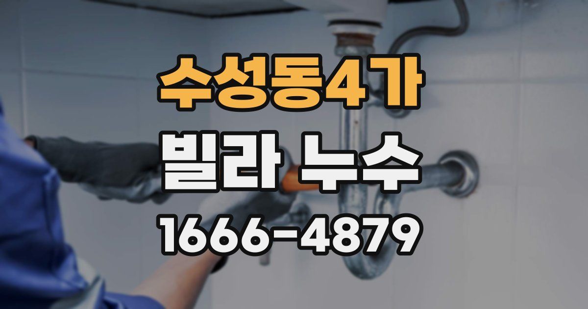 수성동4가 빌라 누수