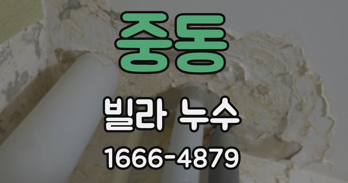 중동 빌라 누수