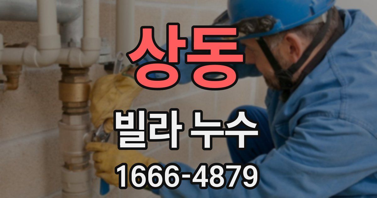 상동 빌라 누수