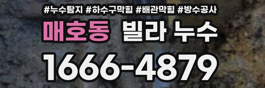 매호동 빌라 누수