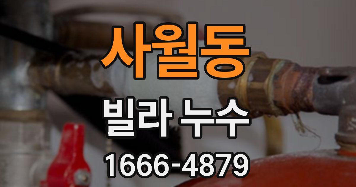 사월동 빌라 누수