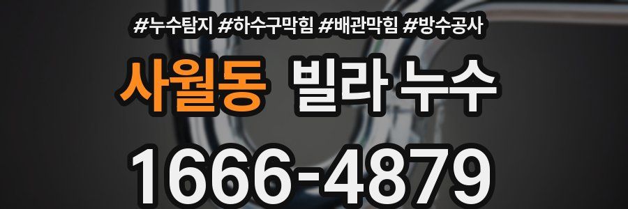 사월동 빌라 누수