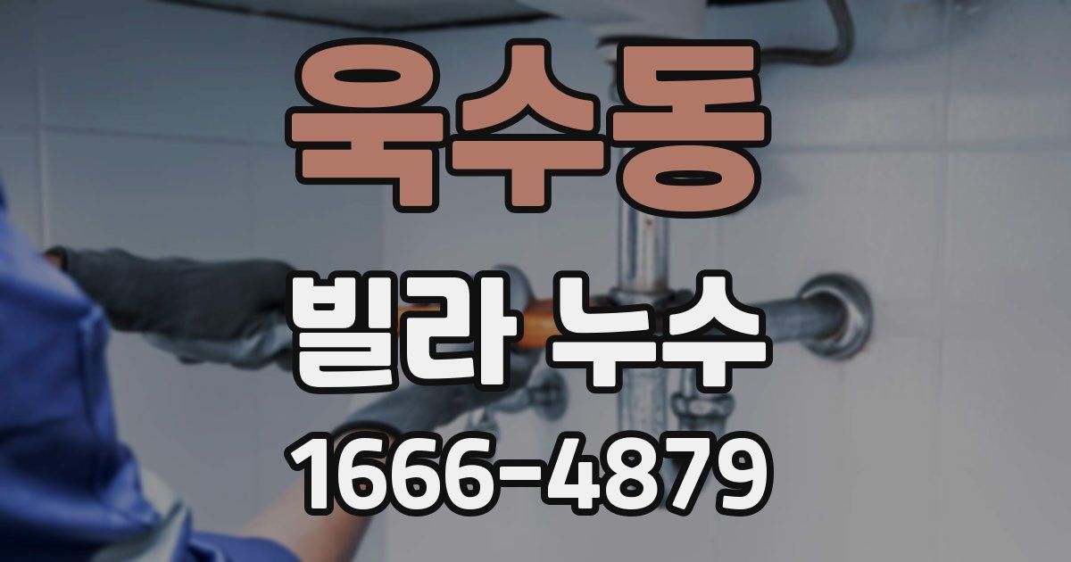 욱수동 빌라 누수