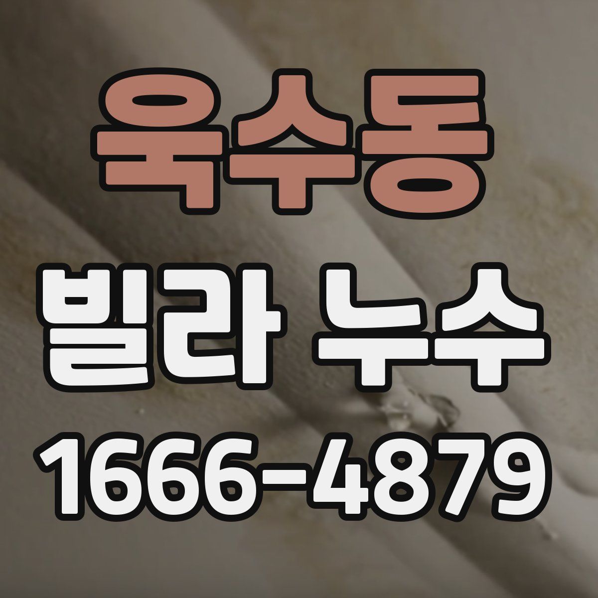 욱수동 빌라 누수