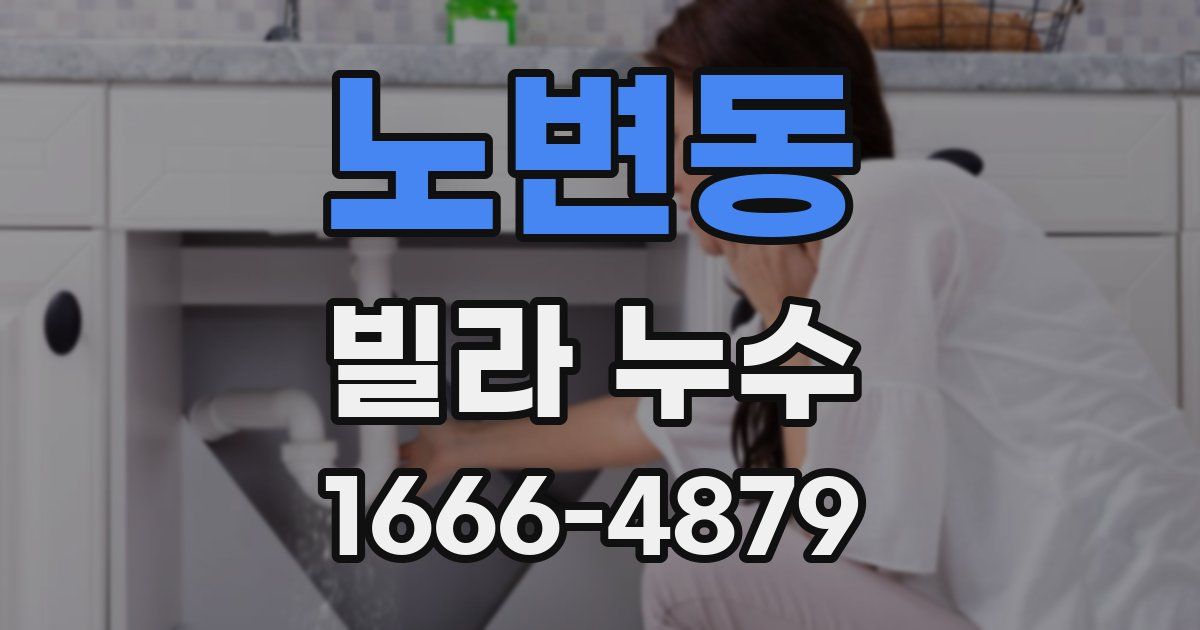 노변동 빌라 누수
